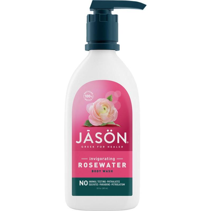 Gel de ducha de agua de rosas Jason 887 ml