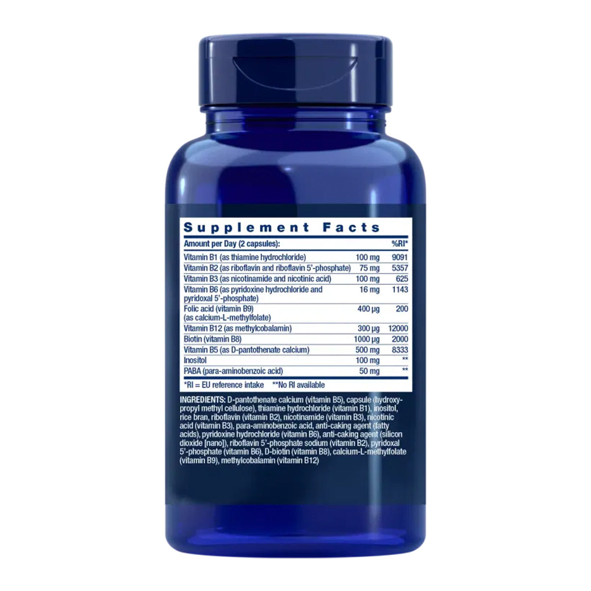 BioActive Complete B-Complex, Life Extension 60 cápsulas