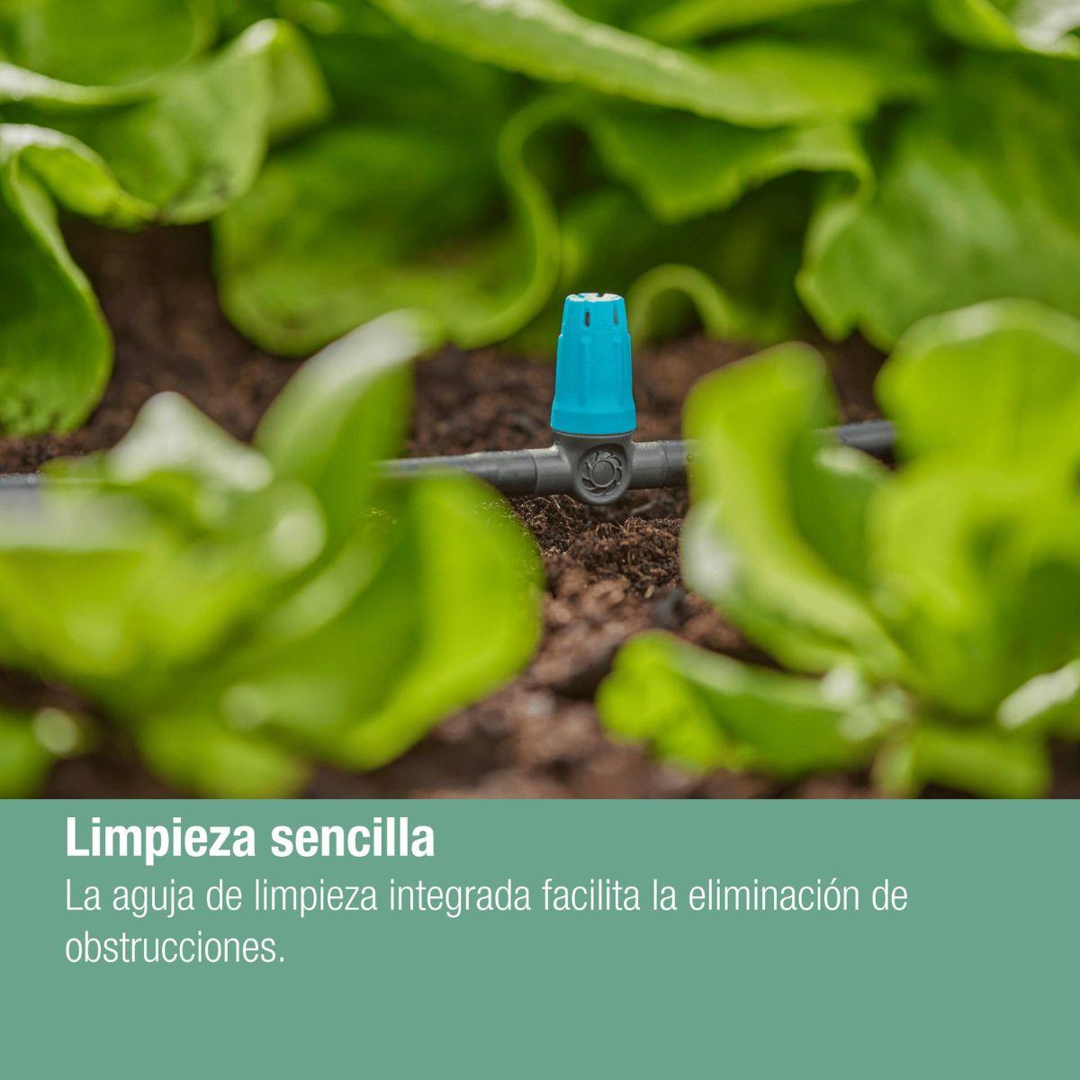 Gotero inundador regulable en linea Microdripsystem Gardena