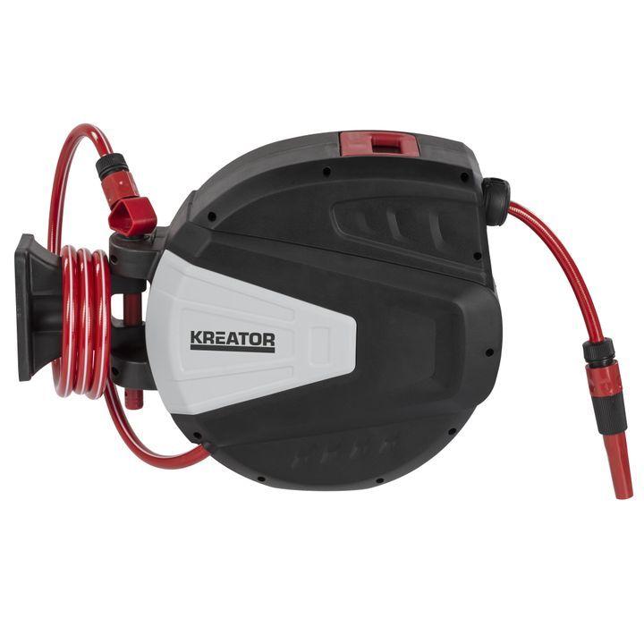 Enrollador manguera de pared 20m Kreator