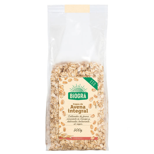 Copos de Avena Integral Gruesos Bio 500 g Biográ