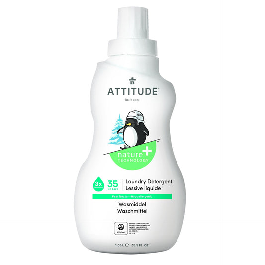 Detergente líquido para pieles sensibles  aroma Pera Attitude 1,05 L