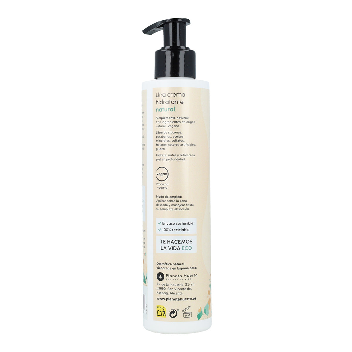 Pack cosmética hidratante facial + corporal Planeta Huerto