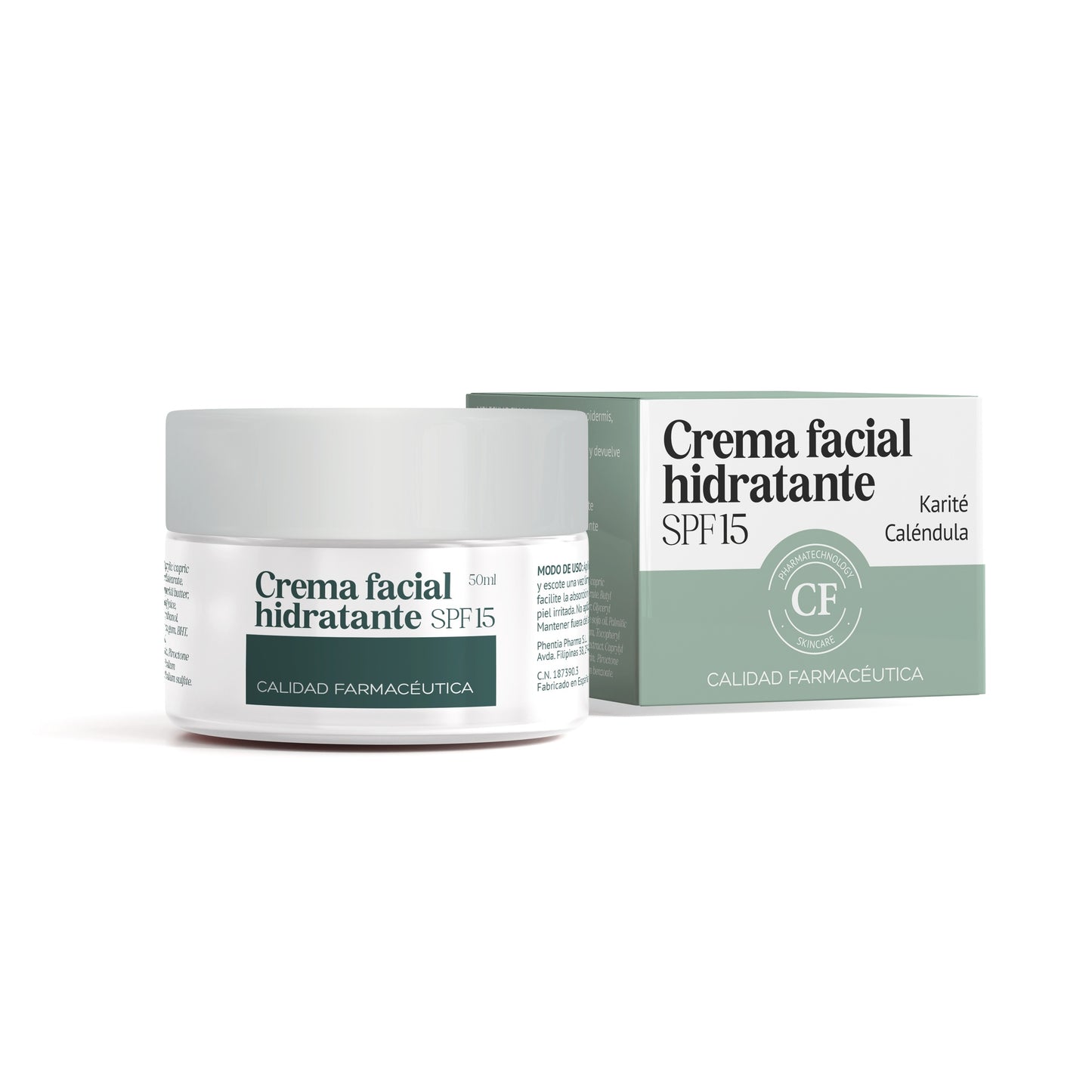 Calidad Farmacéutica crema facial hidratante 50ml
