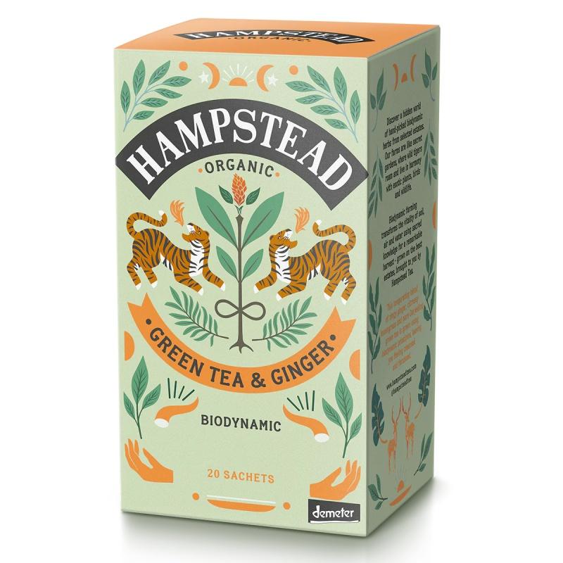 Té Verde Jengibre Hampstead 20 Bolsitas