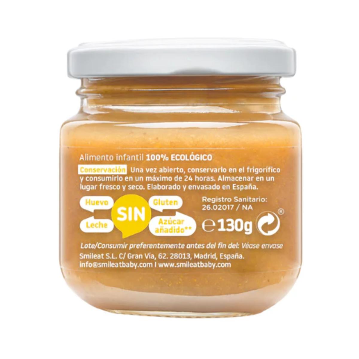 Tarrito Multifrutas con Mango BIO +6 Meses Smileat 130 g