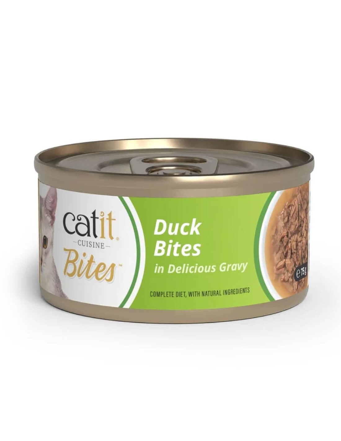 Comida húmeda para gatos Bites de pato Cuisine 75 g Catit