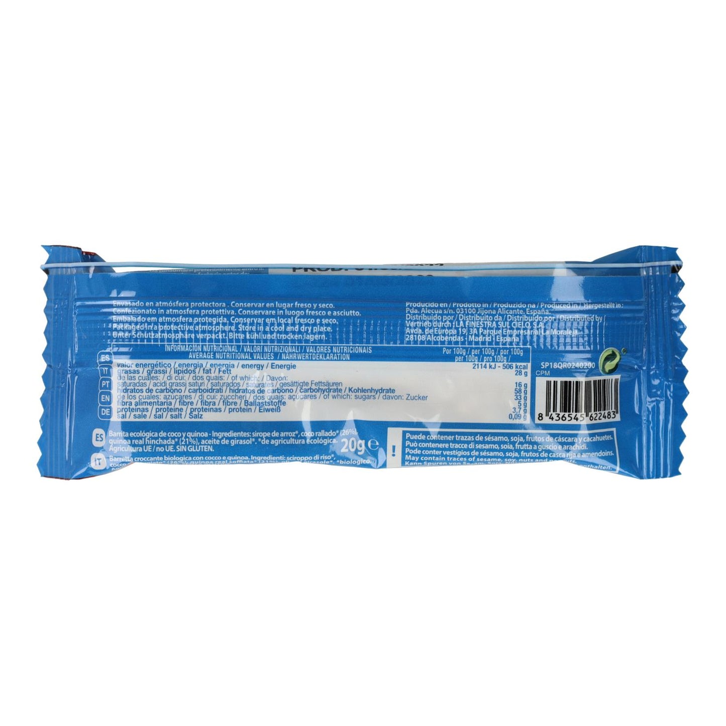 Barrita de quinoa real y coco Quinua Real 20 g