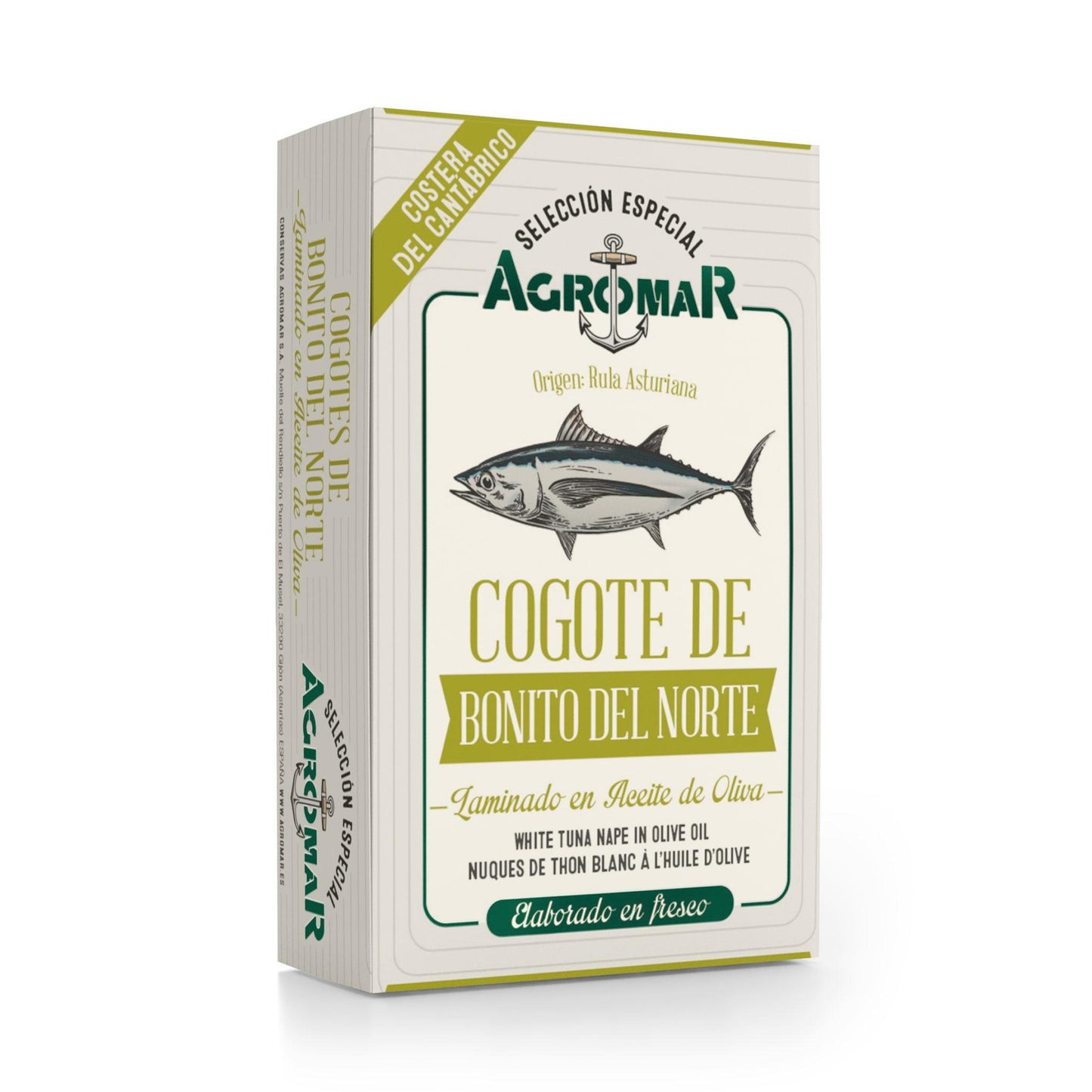 Cogote de bonito del norte en aceite de oliva 115 g (81 g escurrido)