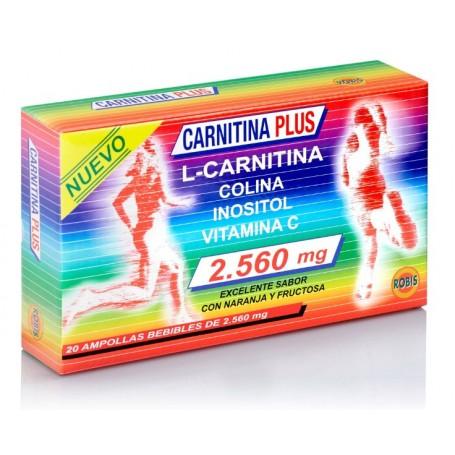 Carnitina Plus 2560 mg Robis, 20 ampollas