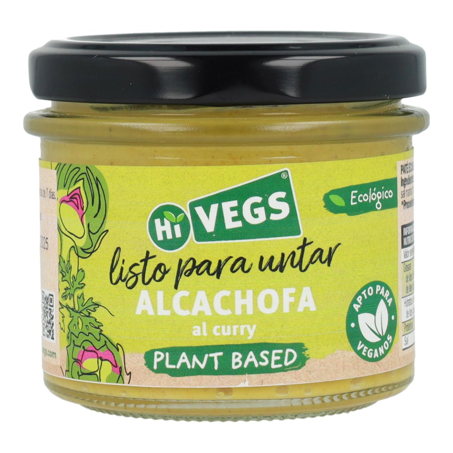 Untable de alcachofa al curry Hi Vegs 110 g