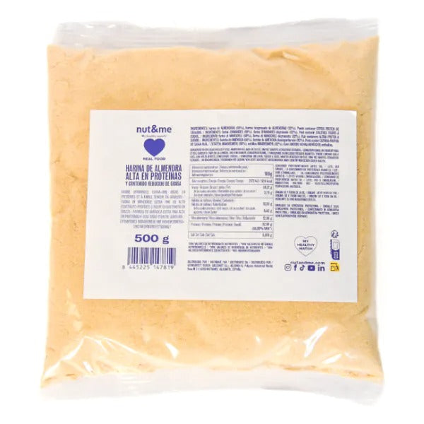 Harina de almendra alta en proteína Nut&me 500 g