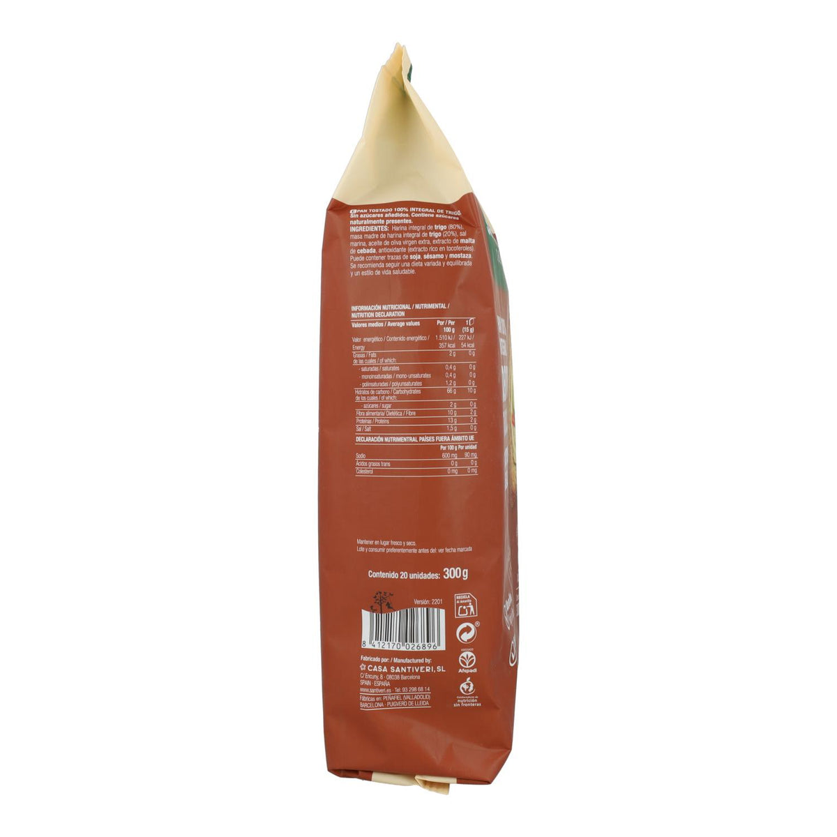 Pan Dextrin tradicional Santiveri 300 g