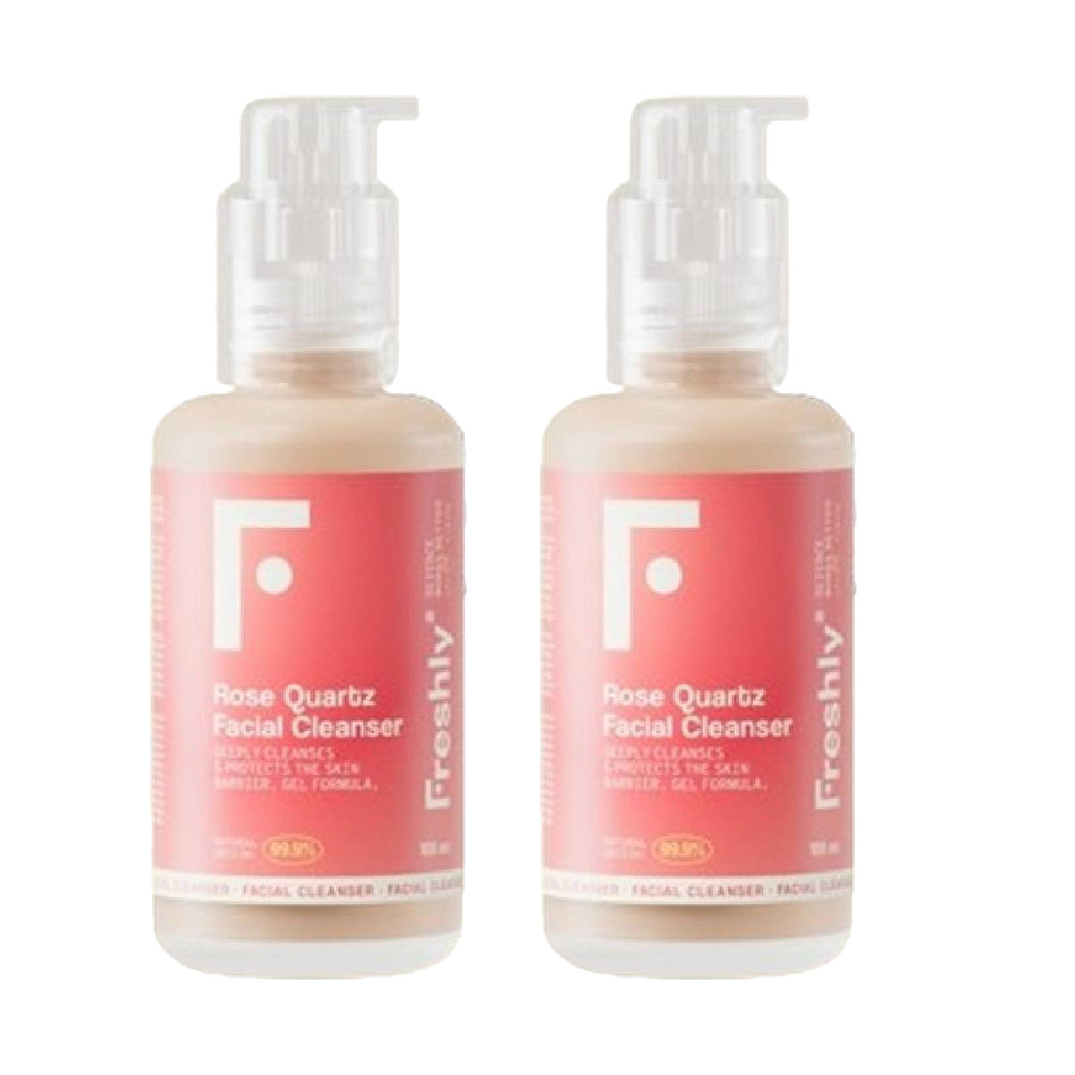 Pack 2x Limpiador facial Rose Quartz Freshly 200ml