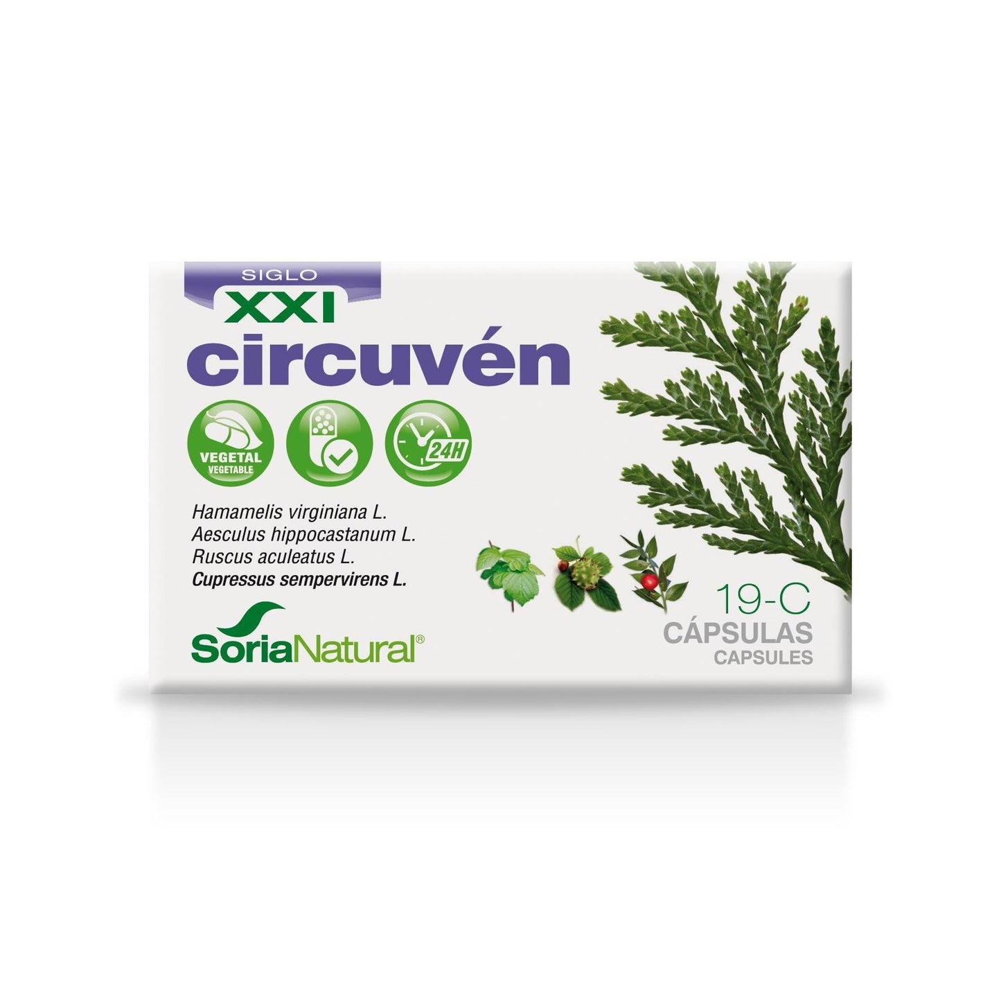 19-C Circuvén liberación prolongada Soria Natural, 30 cápsulas