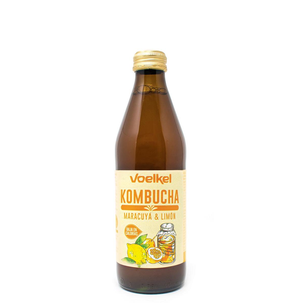 Kombucha de Maracuyá y Limón Bio  Voelkel 330 ml