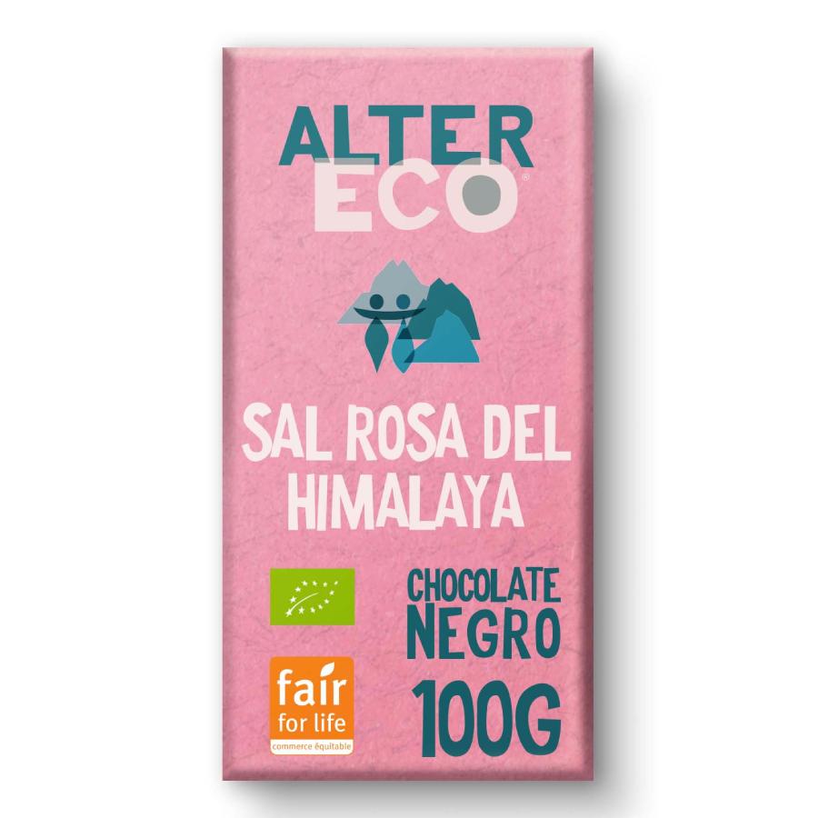 Chocolate con sal rosa del Himalaya Bio Altereco 100gr