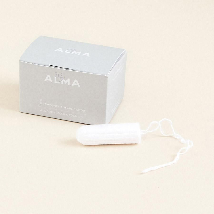 Tampones sin aplicador absorción super ECO My Alma 14 Uds