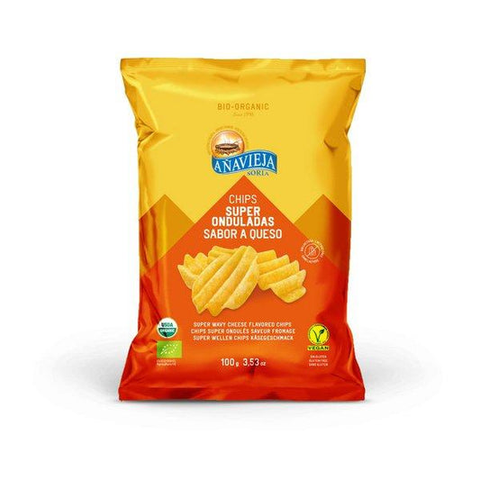 Patatas fritas Superonduladas sabor queso ECO Añavieja 100gr