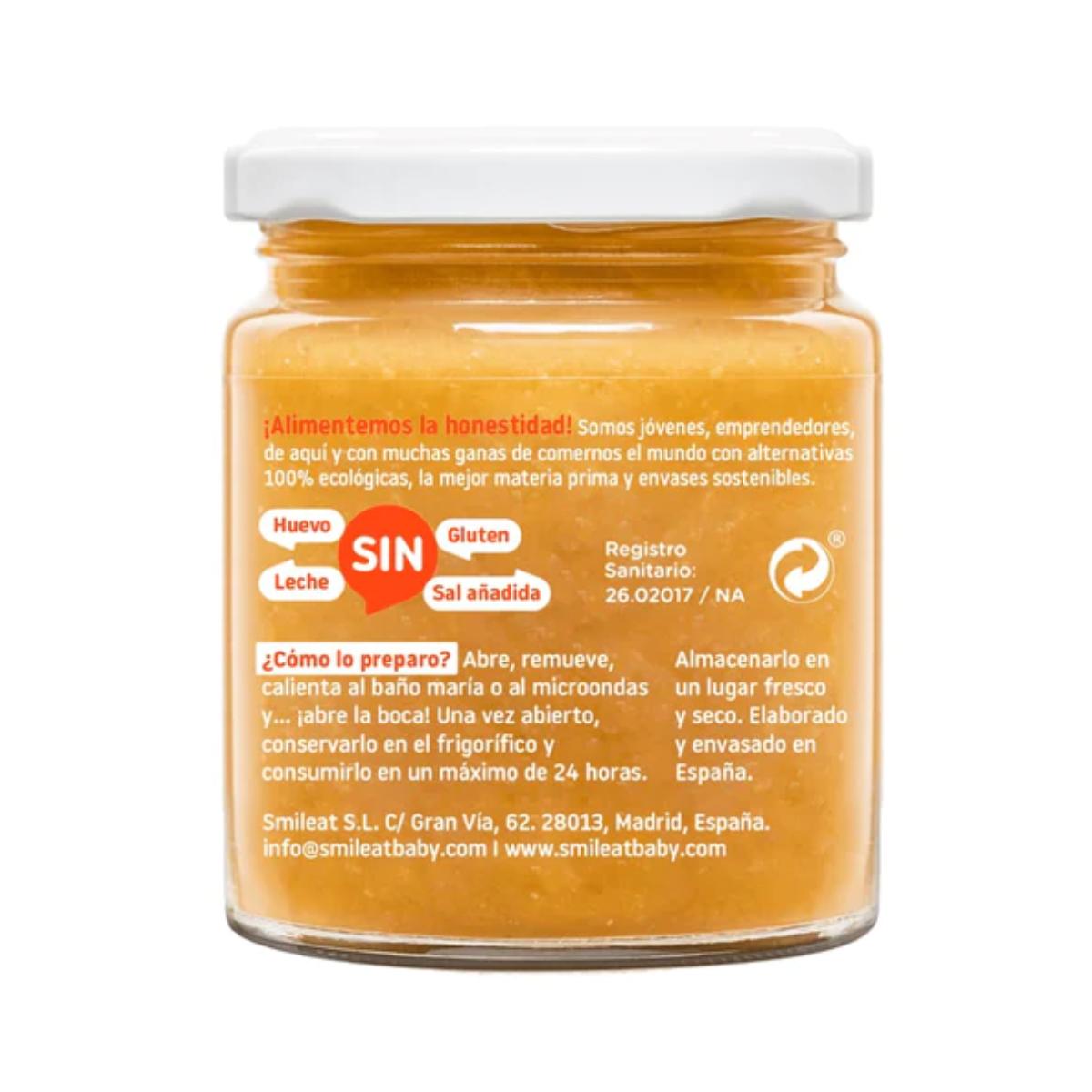 PROMO 3x Tarrito BIO calabaza y calabacín +6 meses Smileat, 230g