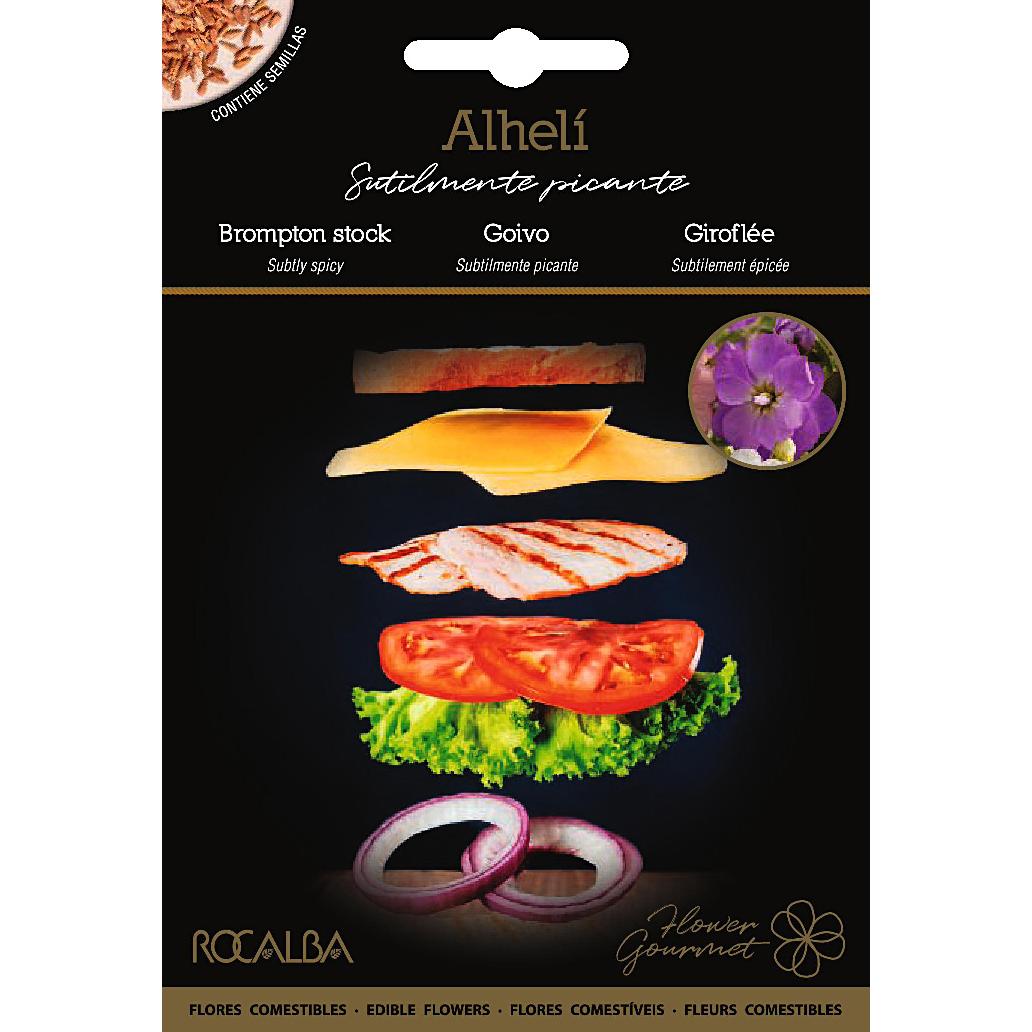 Semillas de flores comestibles de Alhelí Rocalba