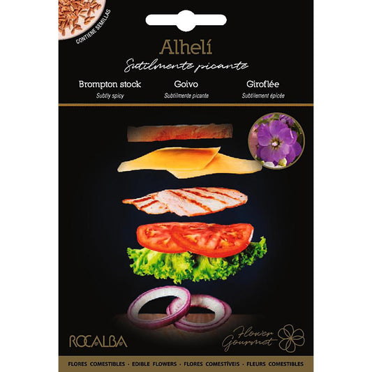 Semillas de flores comestibles de Alhelí Rocalba