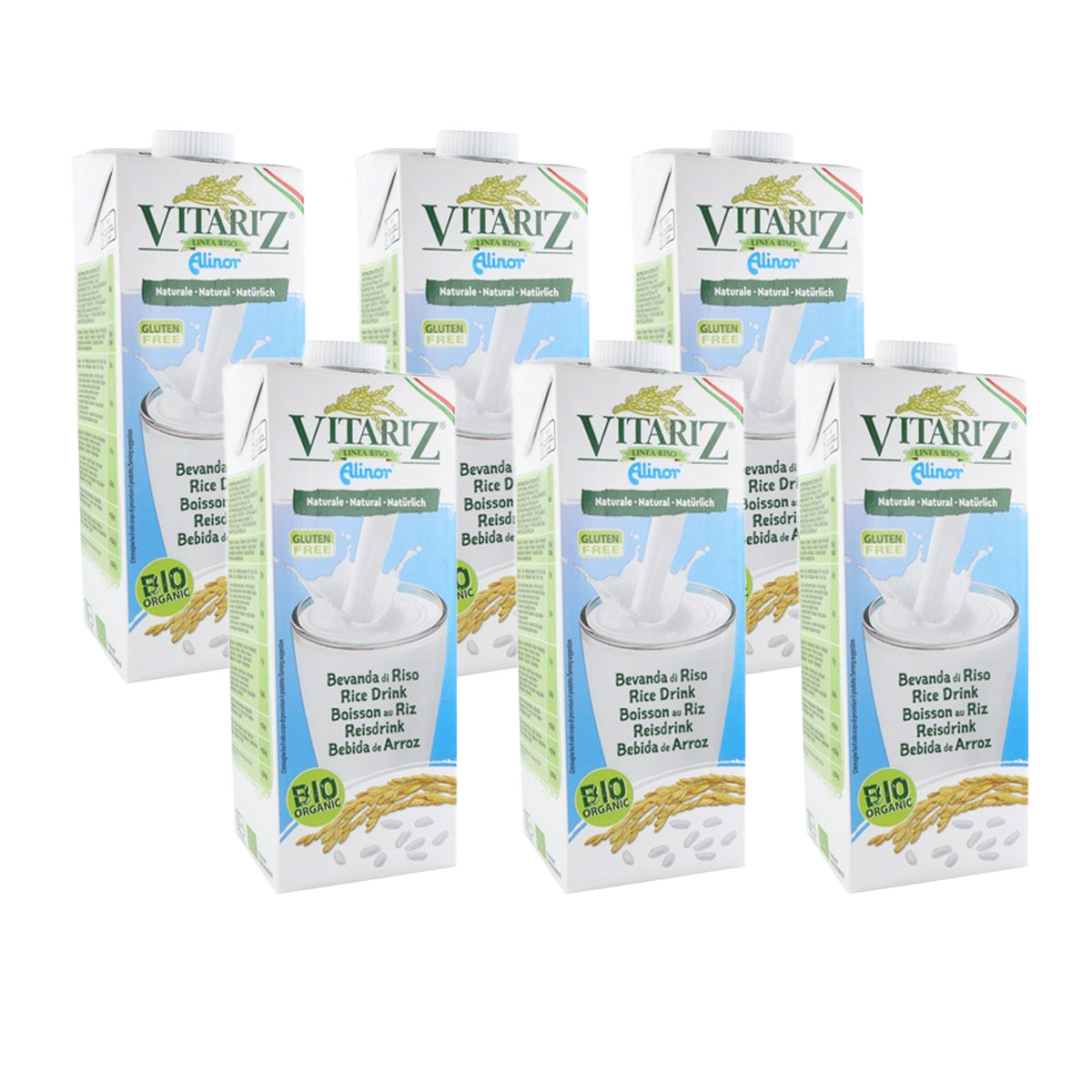 Pack 6x Bebida de Arroz BIO Vitariz 1 L