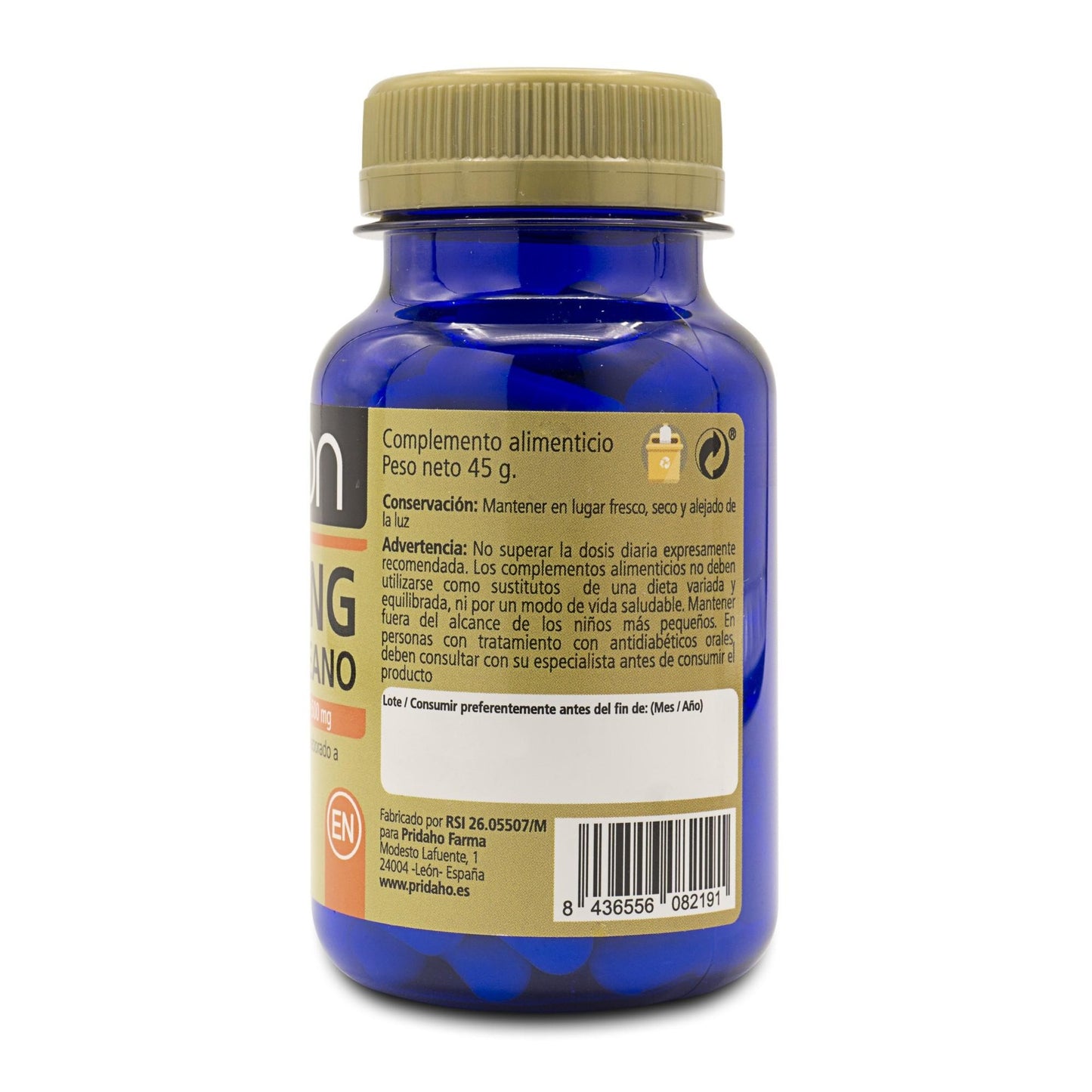 Ginseng Rojo Coreano SANON 90 cápsulas vegetales 500 mg