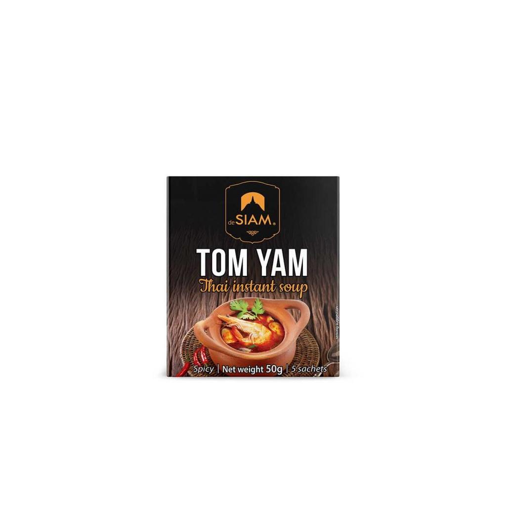 Sopa Tom Yam Instantánea (5 sobres individuales) Desiam 50 g