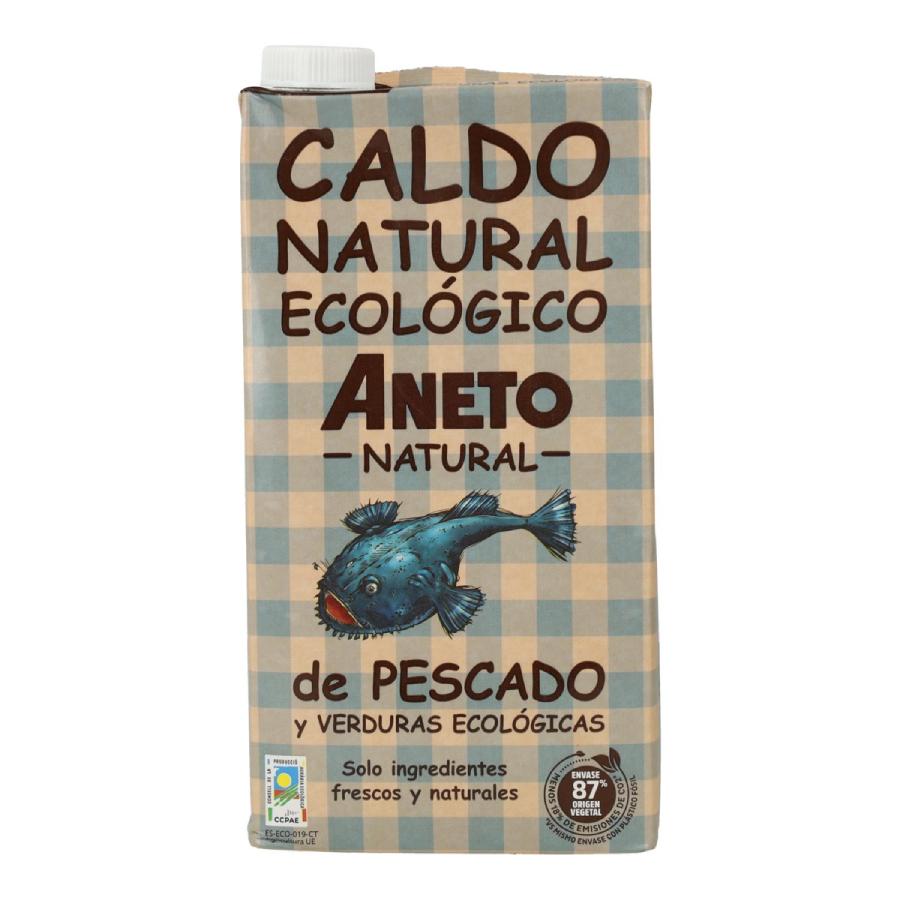 Pack Caldo Natural de Pollo Eco 1L  + GRATIS Caldo de Pescado Eco 1L  Aneto