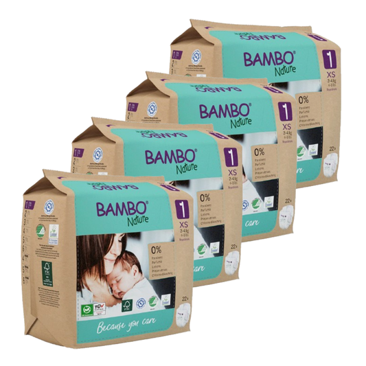 Pack ahorro Bambo Nature pañales T1 (2-4g) 88 uds
