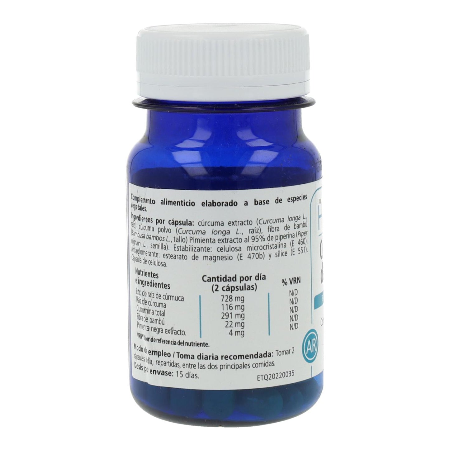 Concentrado de cúrcuma 550 mg H4U 30 cápsulas vegetales