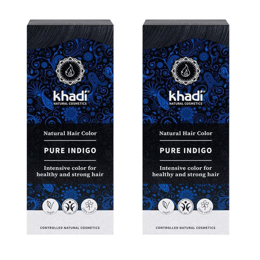 Pack 2x Tinte natural Índigo puro, Khadi, 100 g