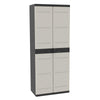 Armario 4 Estantes 70 cm Titanium Plastiken Negro
