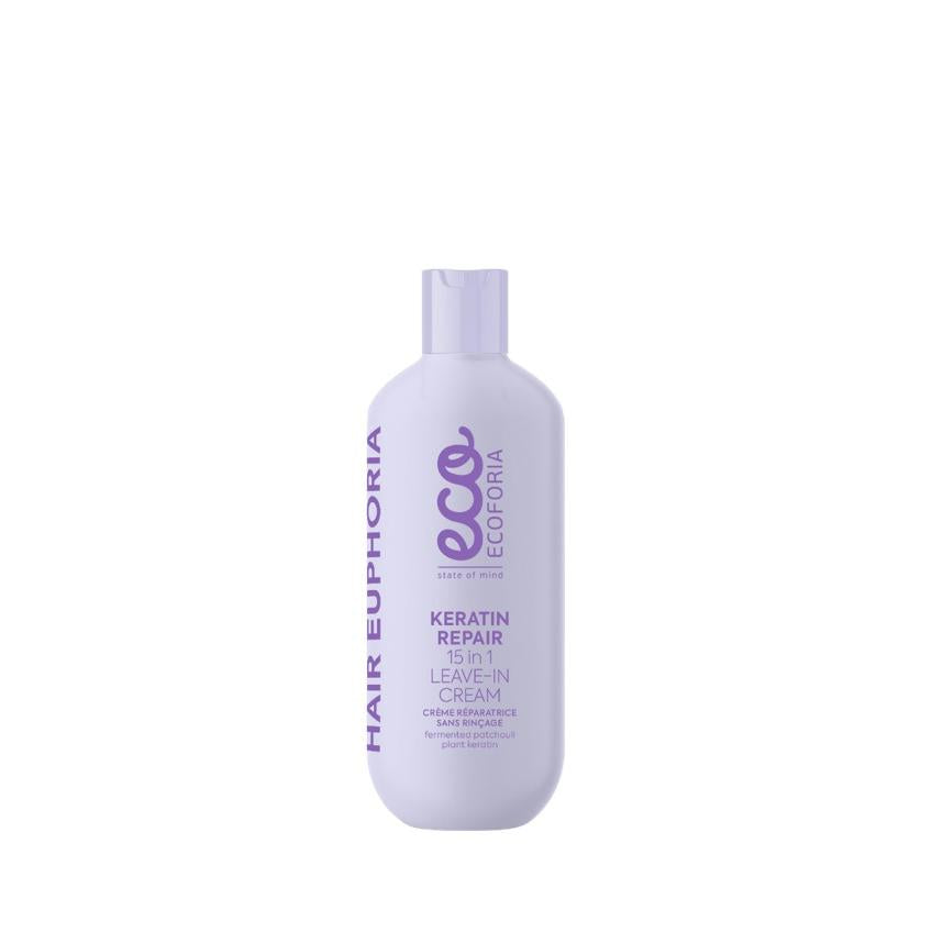 Crema desenredante Keratin Repair 15 en 1 Ecoforia 200 ml