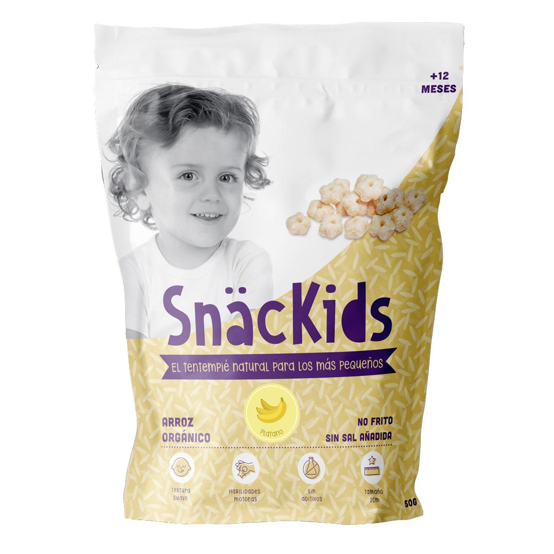 Snack ecológico para bebé +12 meses  Estrellas Arróz y Plátano