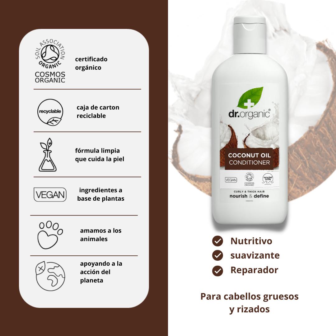 Acondicionador aceite de coco Dr. Organic 265ml
