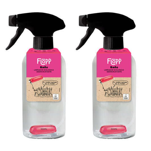 Pack 2x FLOPP ECO Baños Botella 500ml + 1 cápsula, Flopp, 500ml