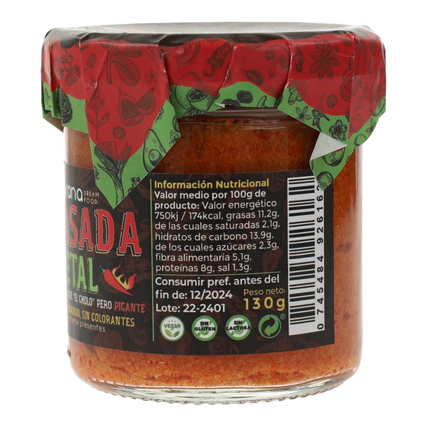 Sobrasada vegana picante Guimarana 130 g