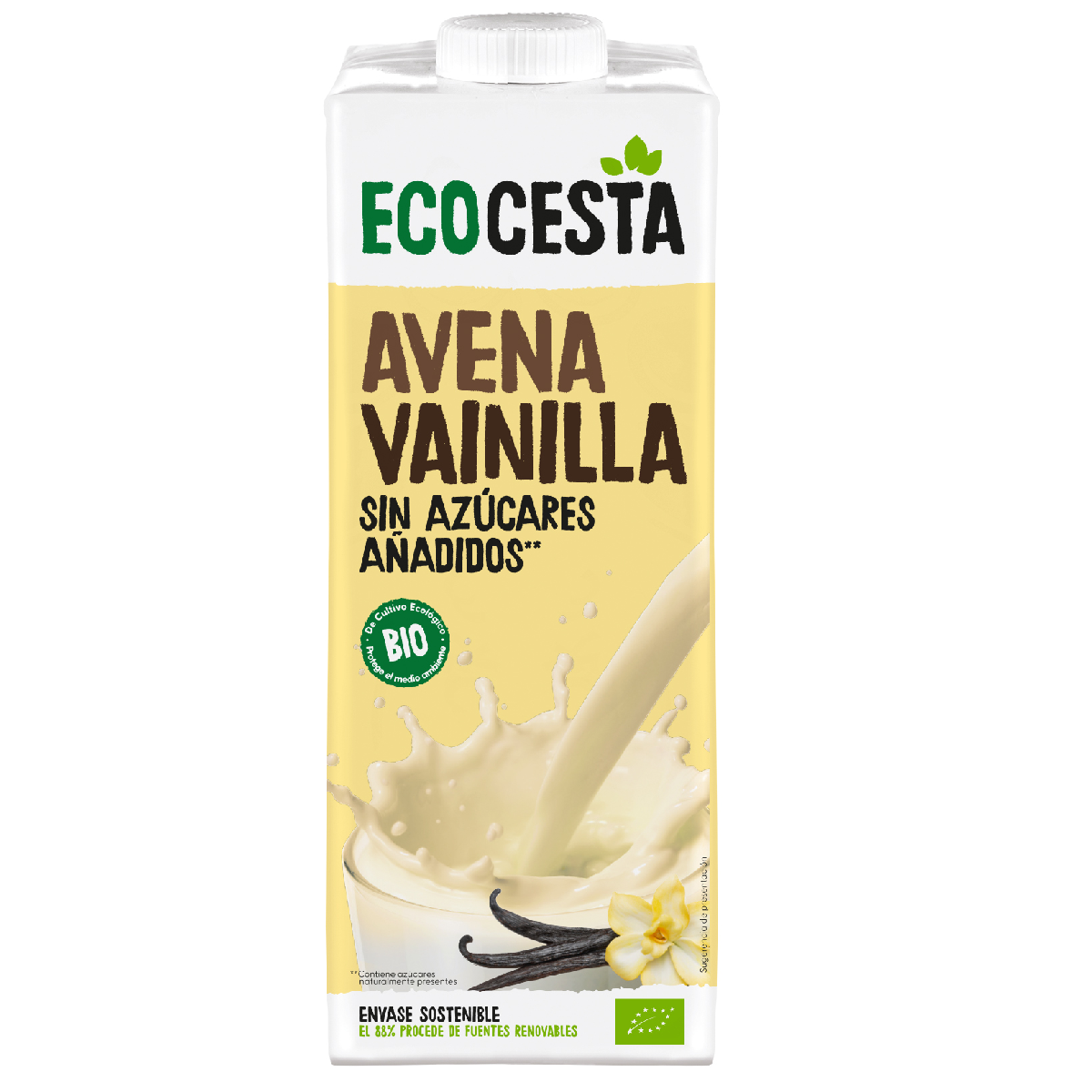 Bebida Vegetal de Avena y Vainilla Bio Ecocesta 1L