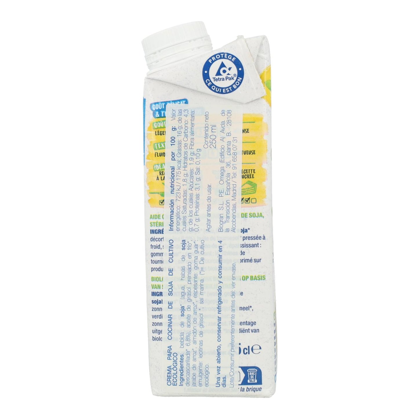 Crema de Soja para Cocinar Bjorg 250 ml