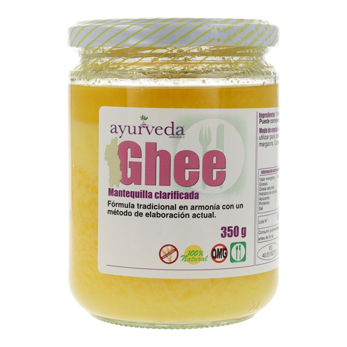 Ghee Mantequilla Clarificante  Dabur Ayurveda 350 gr