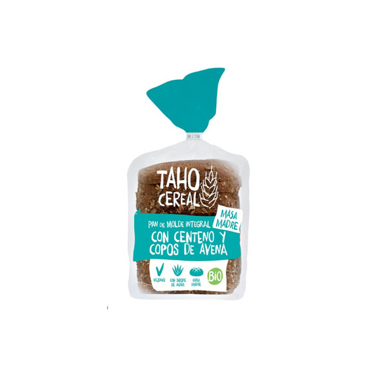 Pan de molde con centeno y avena con masa madre BIO Taho 400 g