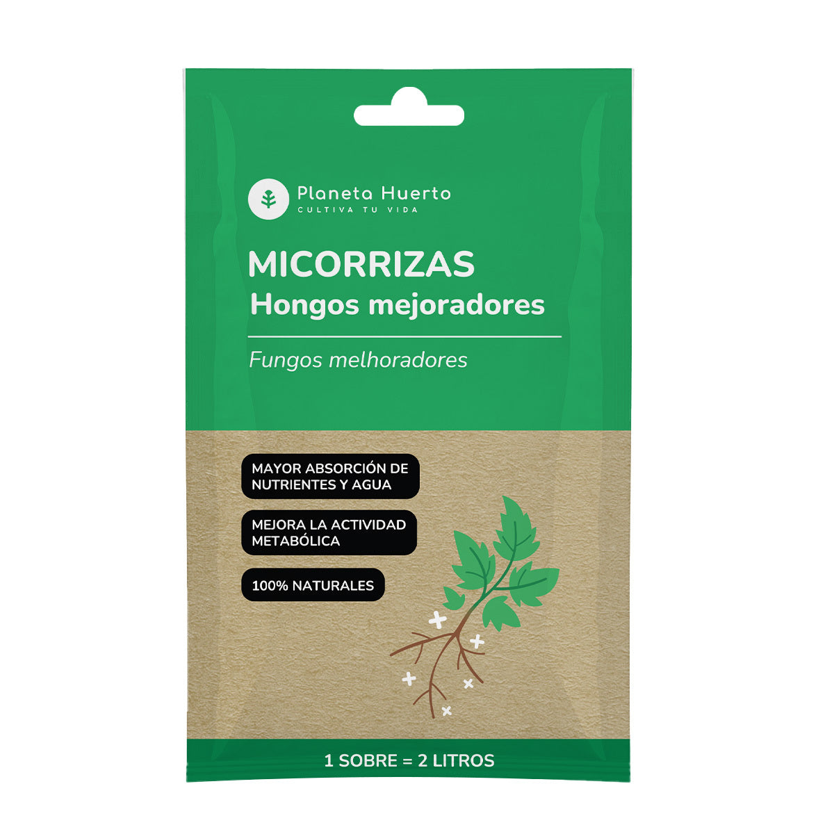 Micorrizas Planeta Huerto Sobre para 2 L