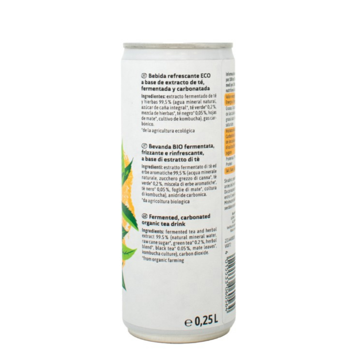 Kombucha original BIO Voelkel lata 250 ml