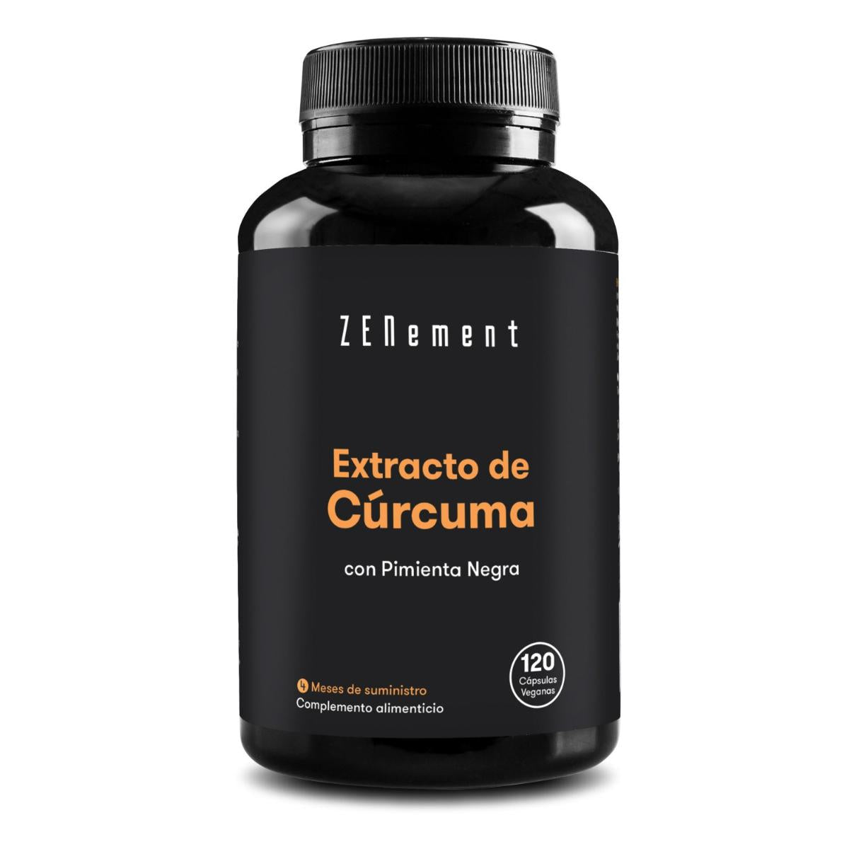 Extracto de Cúrcuma, con pimienta negra, Zenement 120 comprimidos