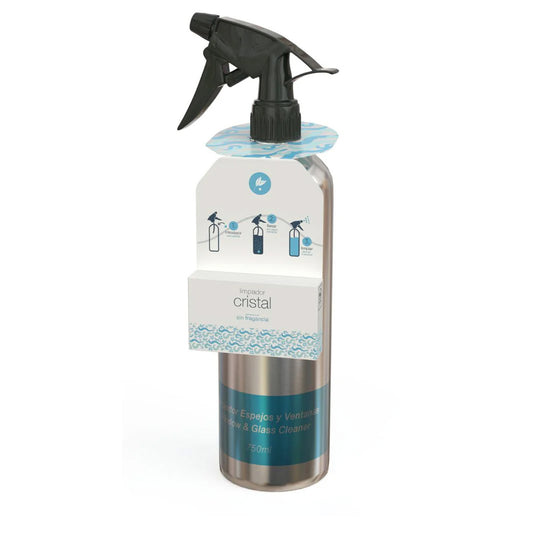 Botella de aluminio + una pastilla limpiacristales ecológica Neletab