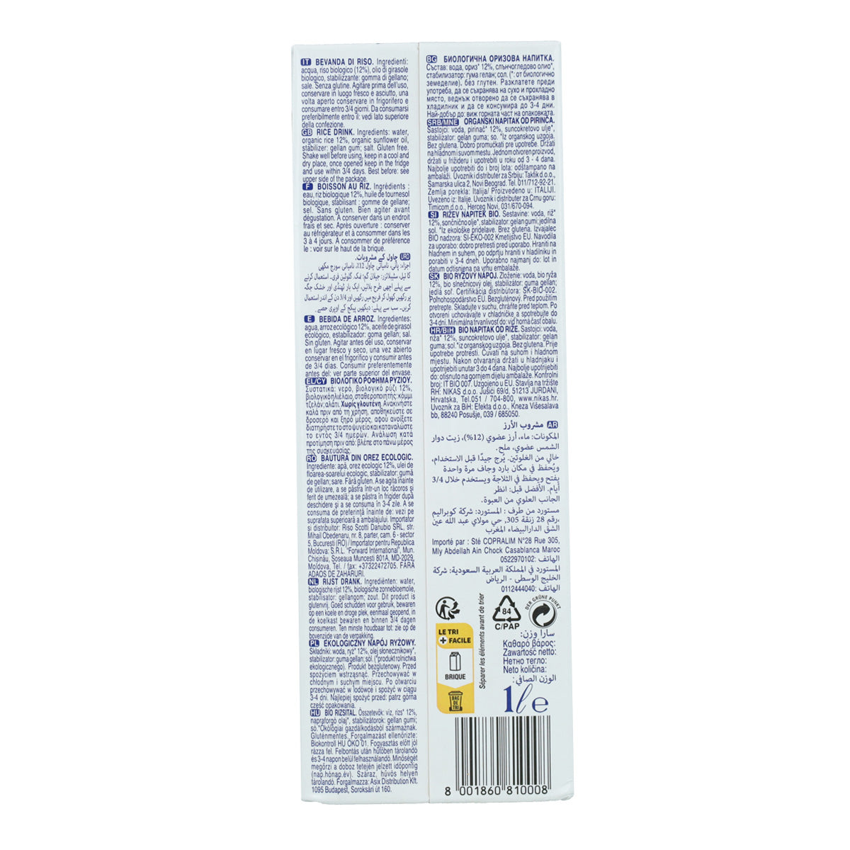 Bebida Arroz Natural BIO Scotti 1L