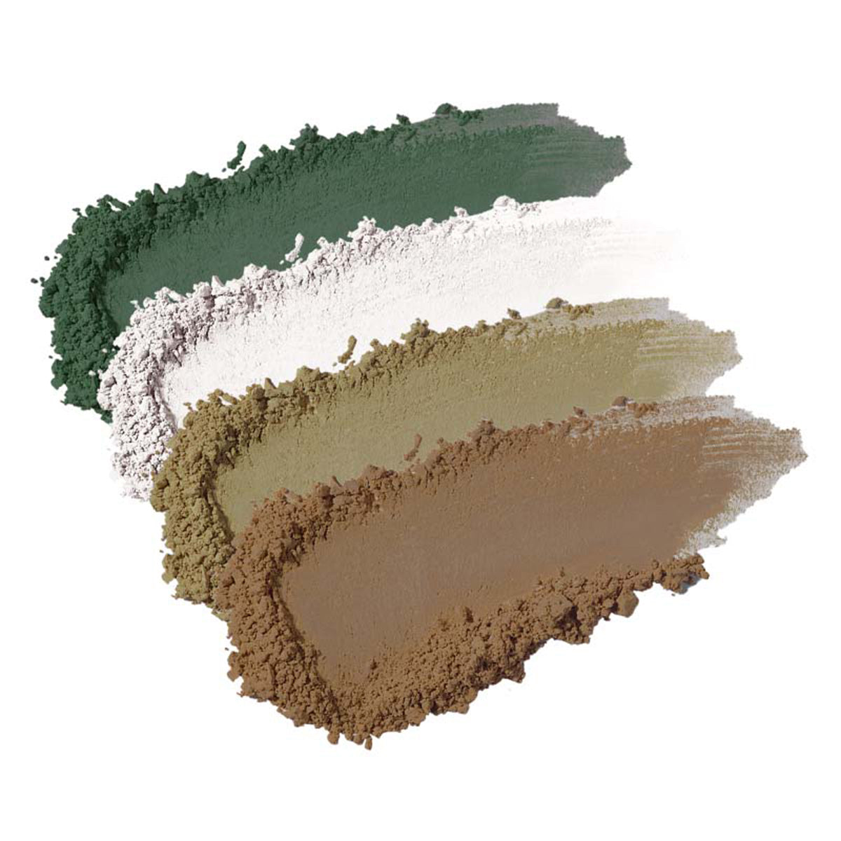 Sombra Ojos 4 Colores 02 Verde Asturias  Con Aceite de Jojoba y Rosa Mosqueta, NaturaBio Cosmetics 4 x 1,6g