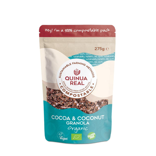 Granola de Quinua Real con cacao y coco sin gluten BIO La Finestra Sul Cielo 250 g